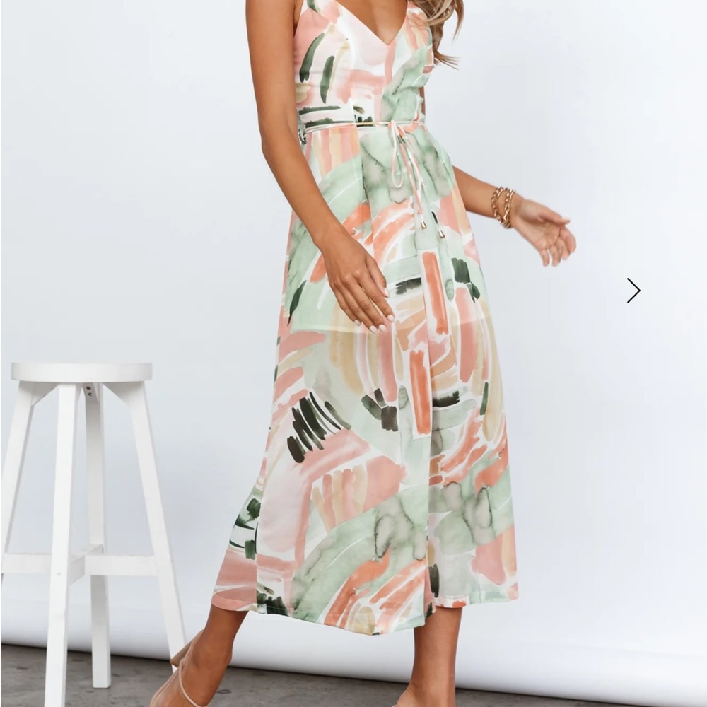 Abstract Print Midi Romper - Picture 4 of 13